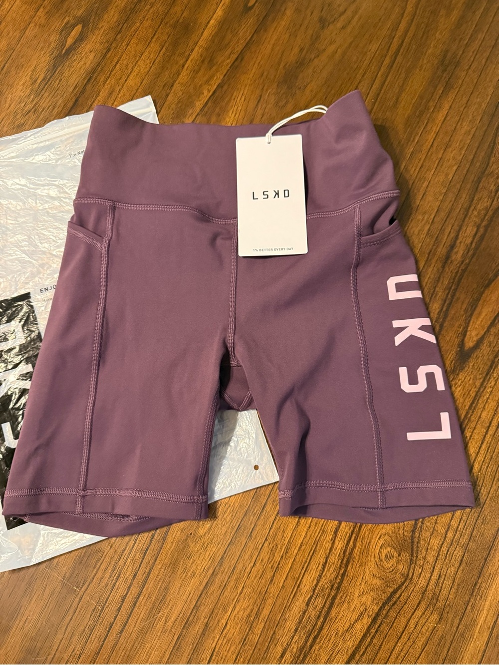 LSKD High-Rise Biker shorts